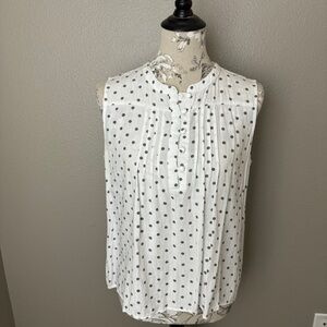 Polka Dot Sleeveless Women's Top